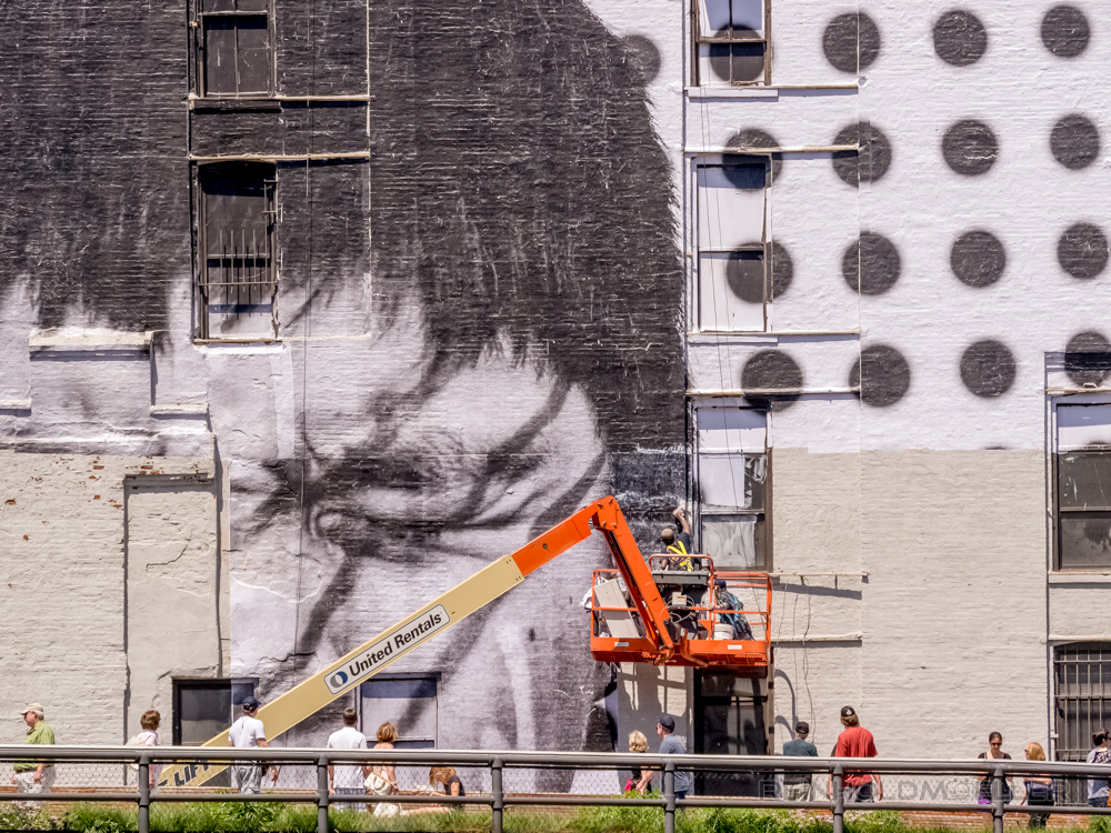 Wandmalerei an der Highline
