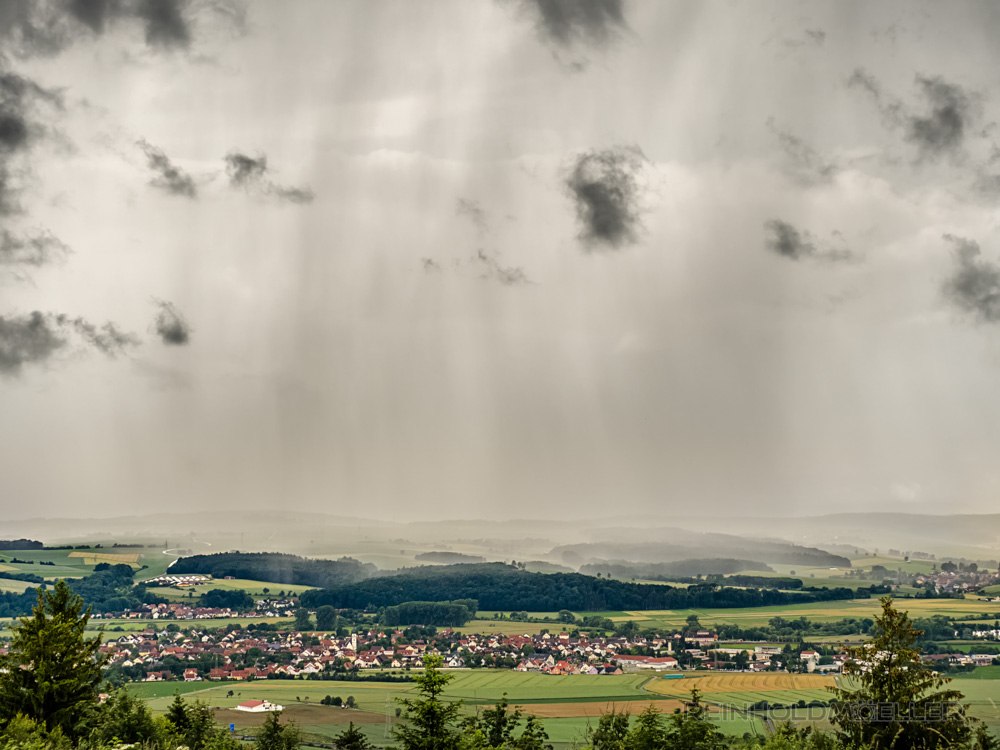 Regen über Ebensfeld